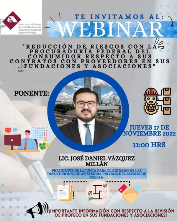 REDUCCIÓN DE RIESGOS CON LA PROCURADURÍA FEDERAL DEL CONSUMIDOR RESPECTO A SUS CONTRATOS CON SUS PROVEEDORES EN SUS FUNDACIONES Y ASOCIACIONES